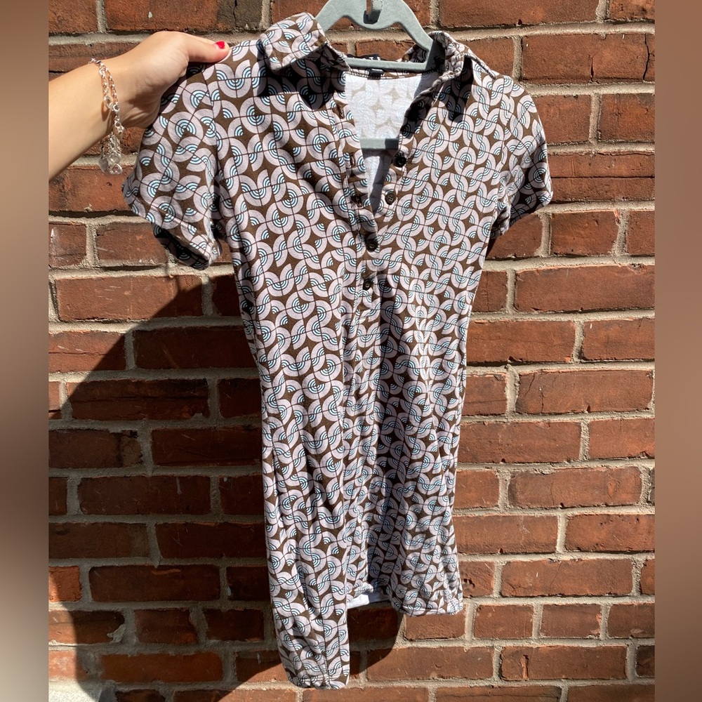 Motel Jeveux Mini Dress in Retro Tile